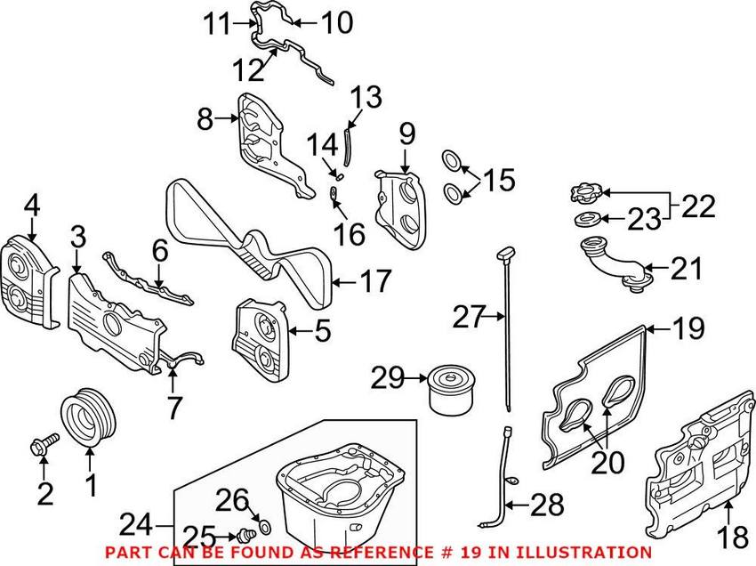 SAAB Valve Cover Gasket - Driver Side 32005645